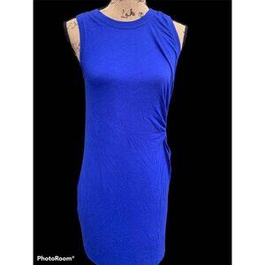 🍒 2/$20 🍒 Cobalt Blue Tank Dress with Knotted Side  sz M